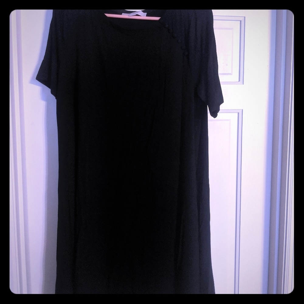 Black loft maternity dress